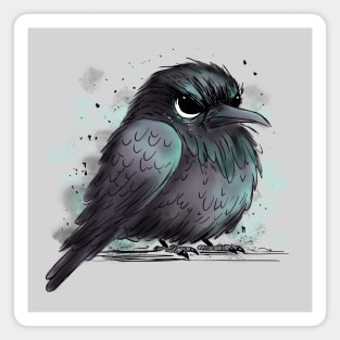 Grumpy Crow Magnet